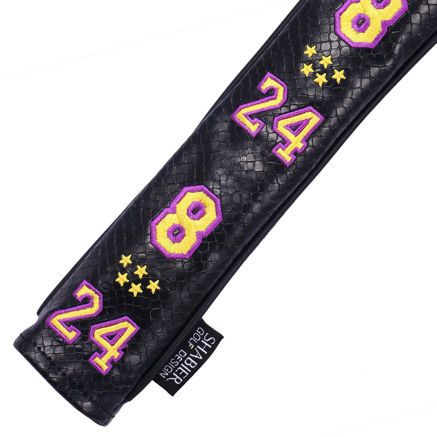 Golf Alignment Stick Cover PU Leather Hold 2 Sticks Headcover Golfer Men 241213