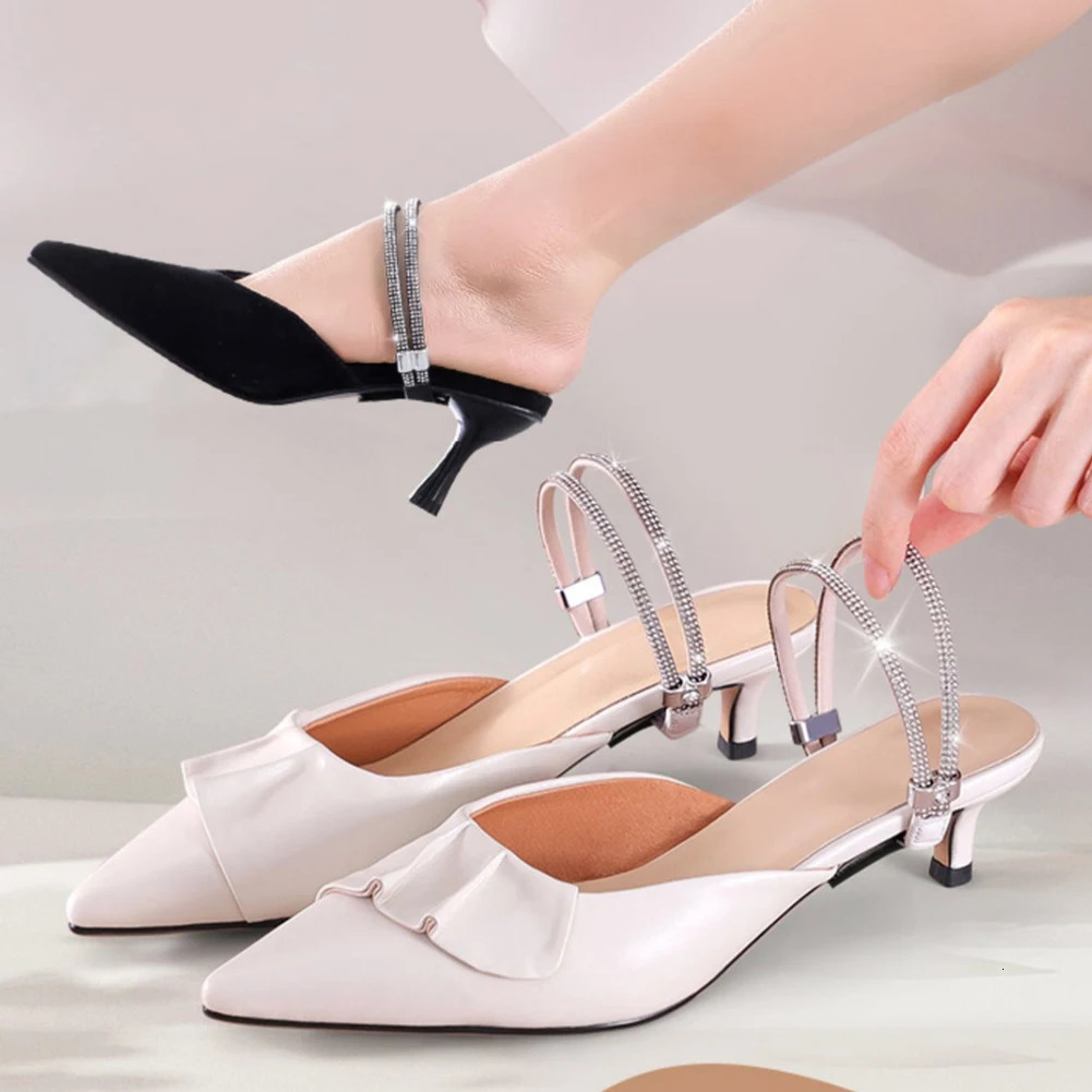 Shoe Decorations Strap Shiny Rhinestone Fixed Loose Non Slip Straps For Shoes Decor 241213