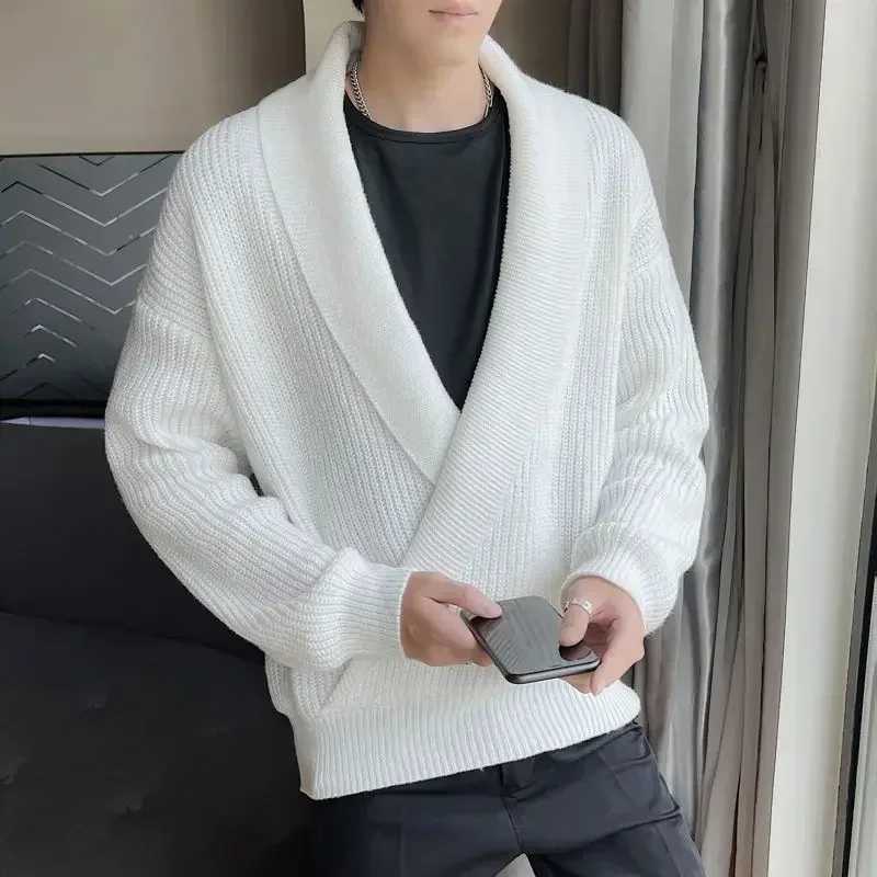 New Arrival New thick mens sweater Korean style Coats designer Y2k sportswear Jumpers fashionable knitted cardigan wool sweater loose fit cheap and op