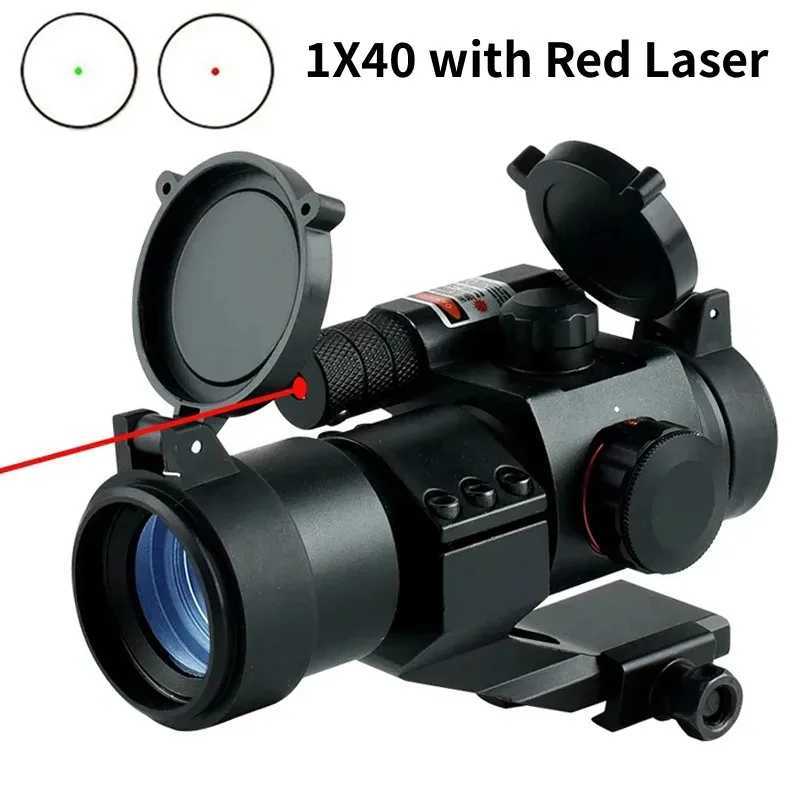 Red/Green Dot Sight with Laser Tactical Optics Rifscope Adjustab Brightn Outdoor Sport Hunting Airsoft Sight ScopeXJ241214