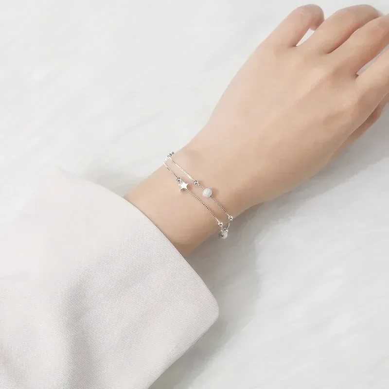 925 sterling silver Beautiful stars Bracelets for women korean fashion designer party Wedding Jewelry Holiday giftsXJ241214
