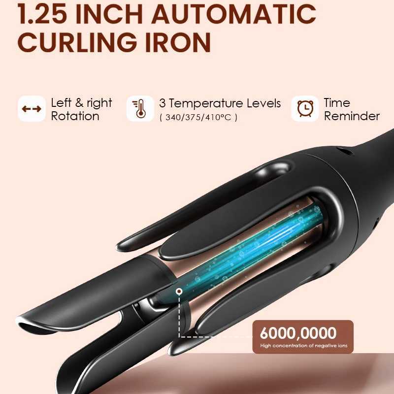 NOVUS automatic curling iron ceramic 32 Mm large roll negative ion rapid heating 30 minutes automatic shutdown hair styling device W241214