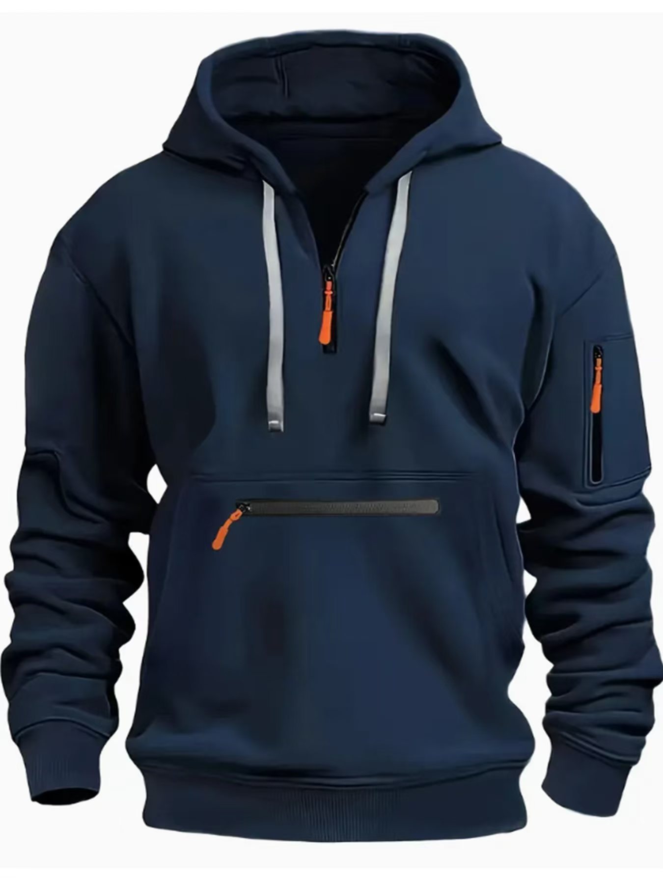 New High Quality Solid Color Hoodies Sweatshirts Loose Fashion Oversized Street Hip Hop Sweatshirt Pullover Hot Sale Fall Spring Sweatshirt Long Sleev