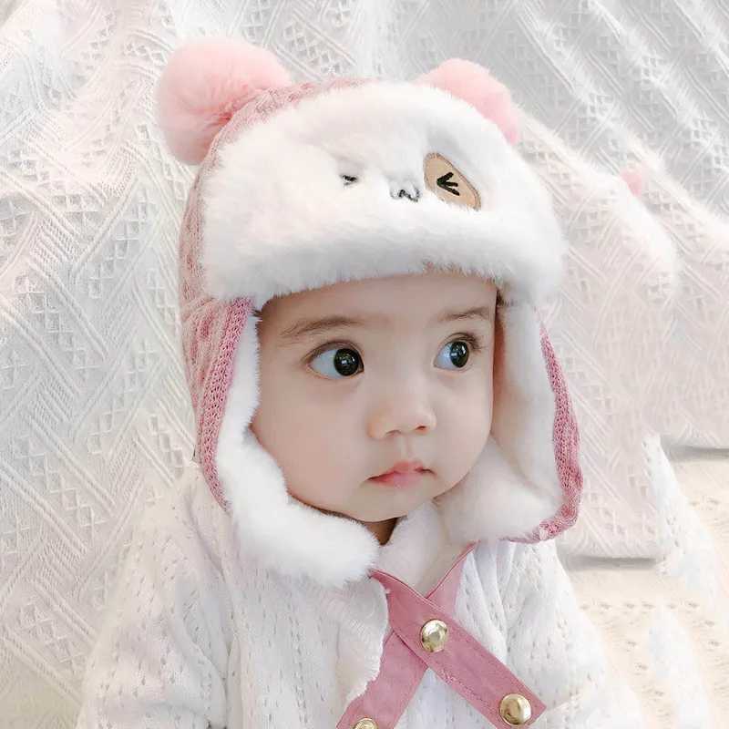 Winter Hunting Hat for Boys and Girls Waterproof and Warm Baby Wool Bean Hat W241213