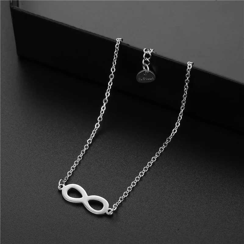 Stainl Steel Infinite Symbol Charm Bracelets for Women Girls Simple Hand Accories Gifts for rXJ241214