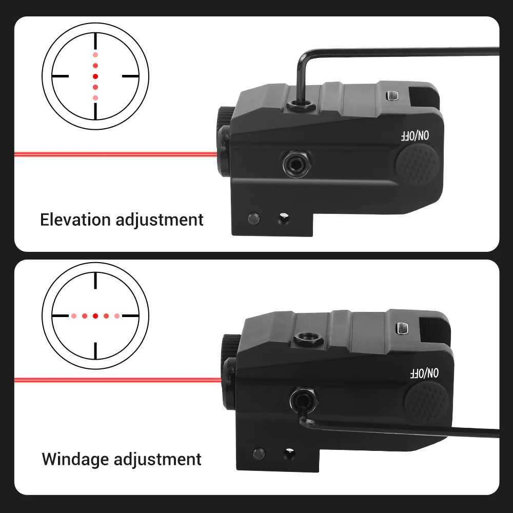 500 Lumens Weapon Gun Light Red Green Laser Pistol Light Combo USB Rechargeab D Flashlight for Picatinny Rail MoutXJ241214