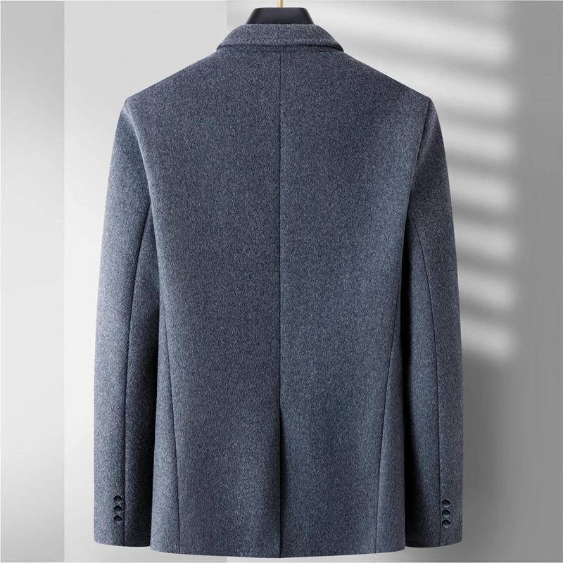 Highquality Fashion Allinone Wool Suit Jacket Casual Business for Young People Slim Blazers Single Breasted 241211