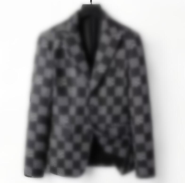 Men's Jackets Blazer Slim Fit Plaid Casual Single-breasted Suit Jacket Blazers Mens Formal Jackets Long Sleeve Fall Coat