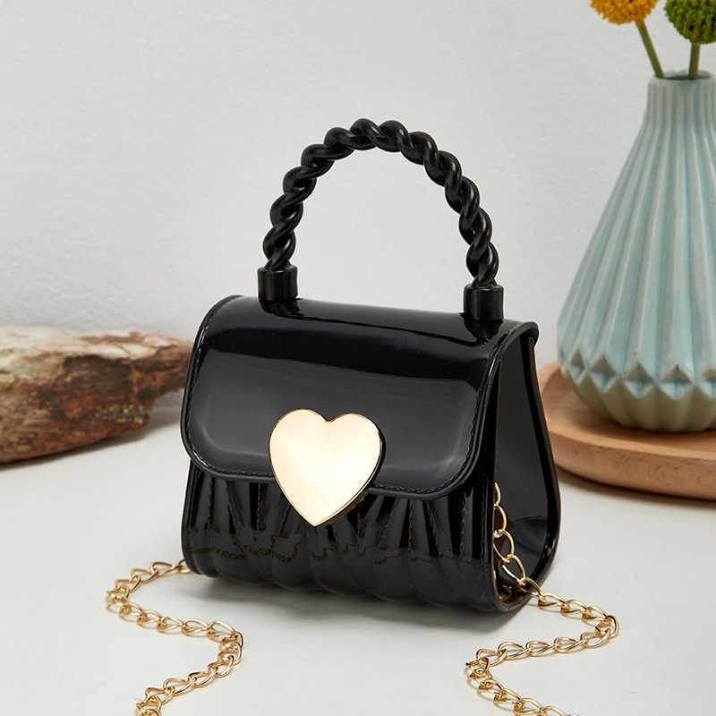 New Womens Bag Love Jelly Bag Womens Handbag Single Shoulder Crossbody Bag Mini Small Bag