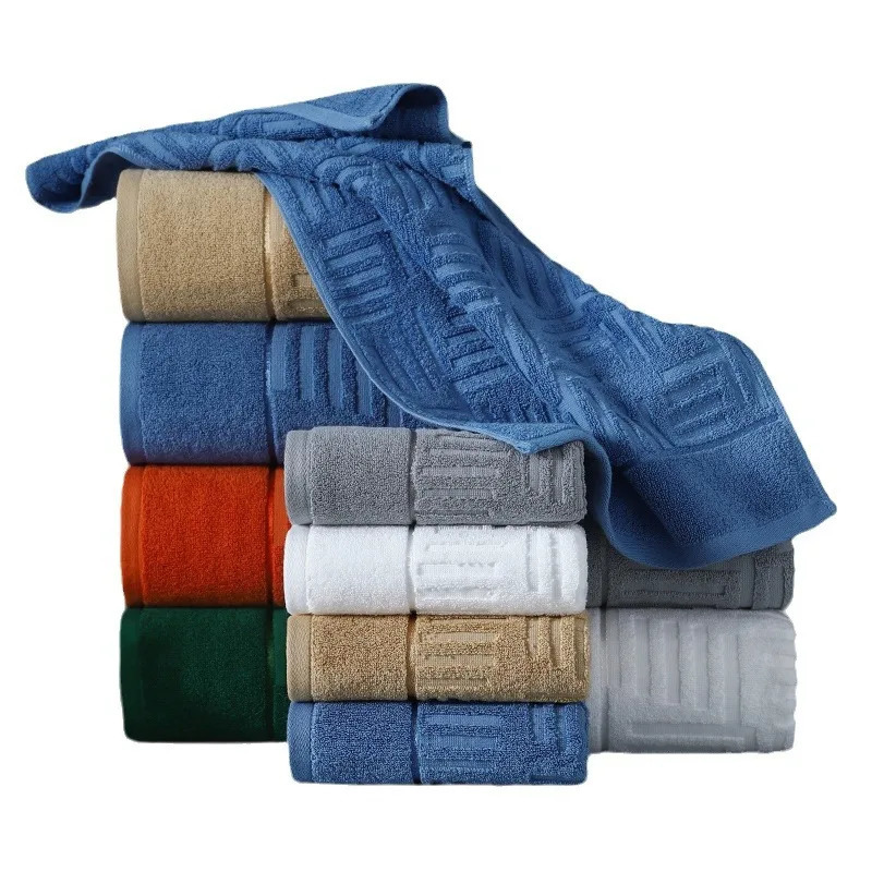 100% Egyptian Cotton Hand Bath Towel Absorbent Adult Bath Towel Solid Color Soft Affinity Face Towel Thickened Cotton 241213