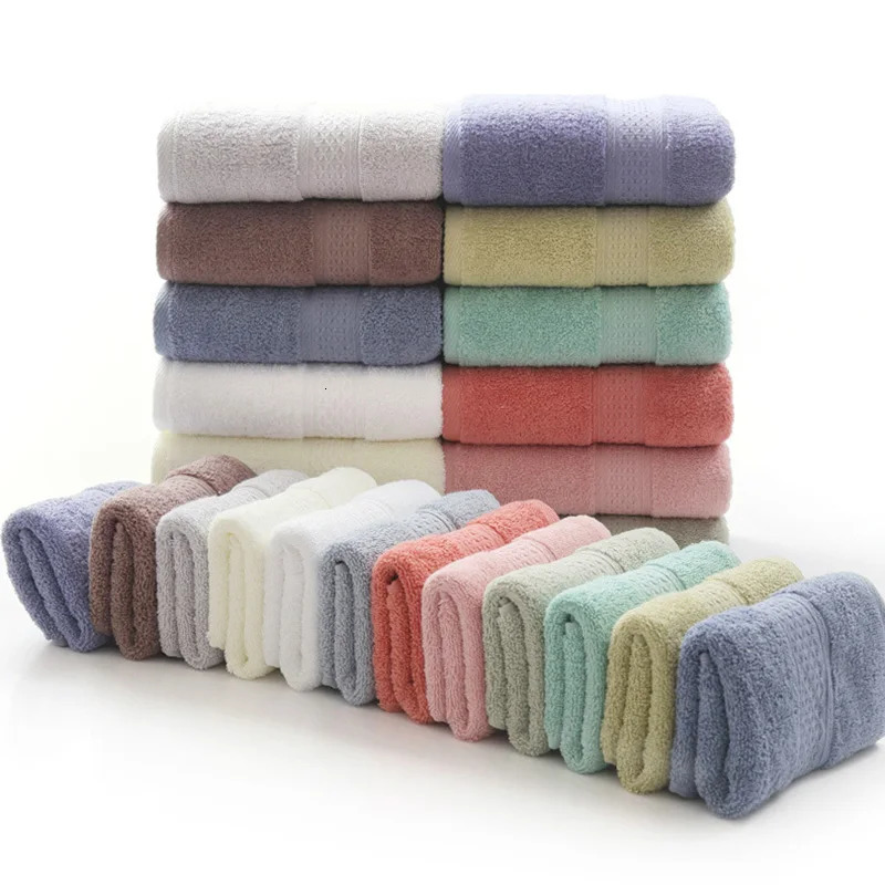 6PCS / 3PCS Cotton Towel Set Lace Embroidered Bath Towel Face Towel Hand Towel Washcloths Quick Dry Terry Towels 17Colors 241213