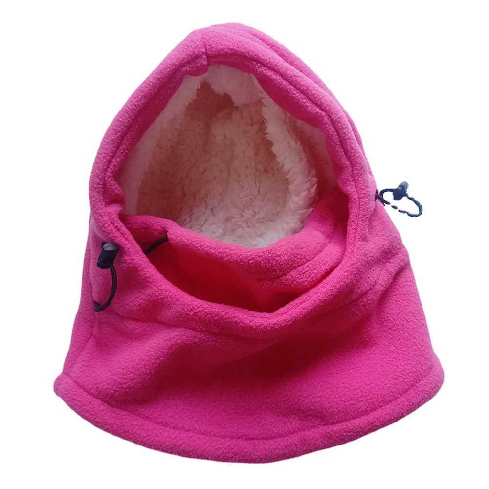Plush winter baby hat warm wool Balaclava hat for boys and girls outdoor windproof hat with scarf thick childrens hooded W241213