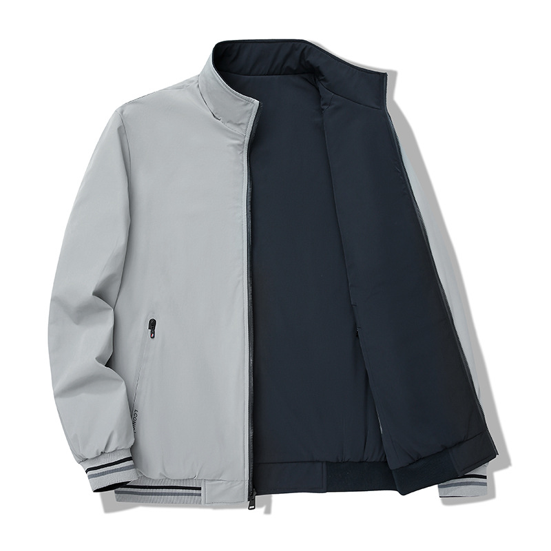 M9022 Double-sided jacket thin outer season workwear casual all-match large size men's clothing