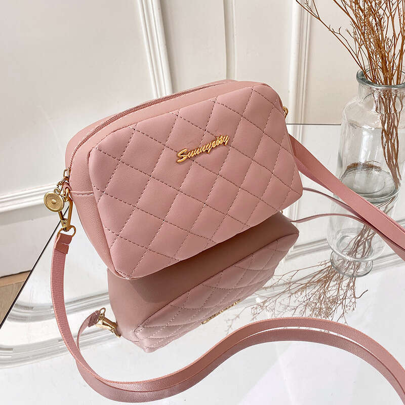 Embroidered Camera Ladies Christmas New Shoulder Dia Grid Crossbody Fashion Bag Women