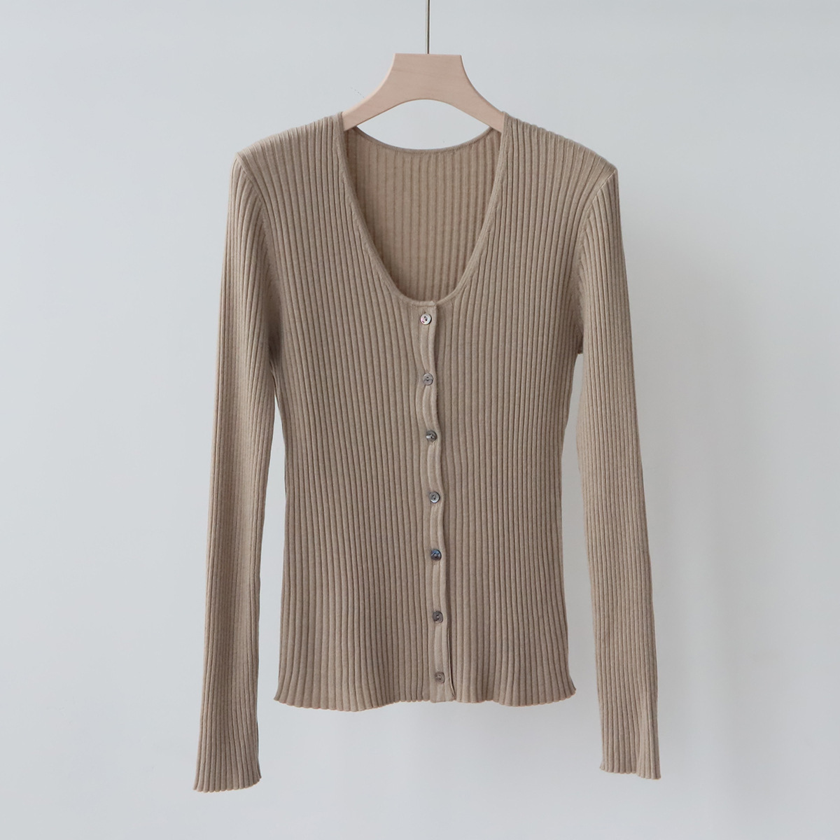 XZ30501 Women's Wool Blend Pleated Pullover with Soft Half Turtleneck