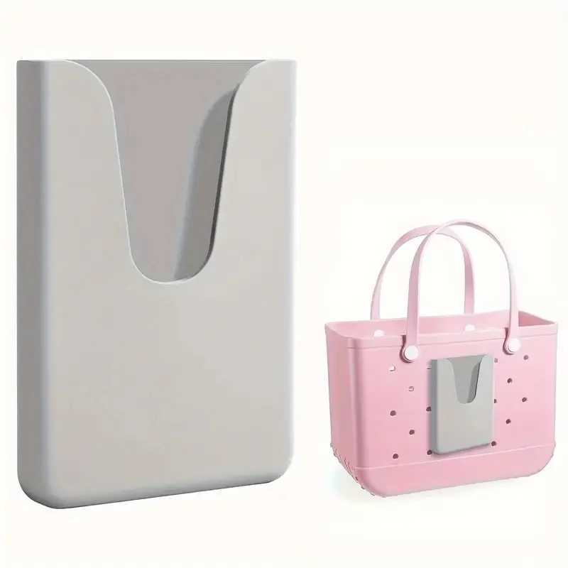 EVA Bag, Plastic with Perforated Design & Phone Holder hot - Lightweight Beach Tote Organizer Insert for Daily Use