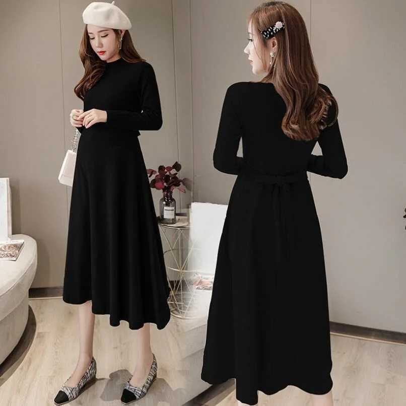 2020 Materni Dresses Long Sleeve Cotton Spring Autumn Winter Pregnancy Dresses For Pregnant Women Dress Materni ClothesXJ241213