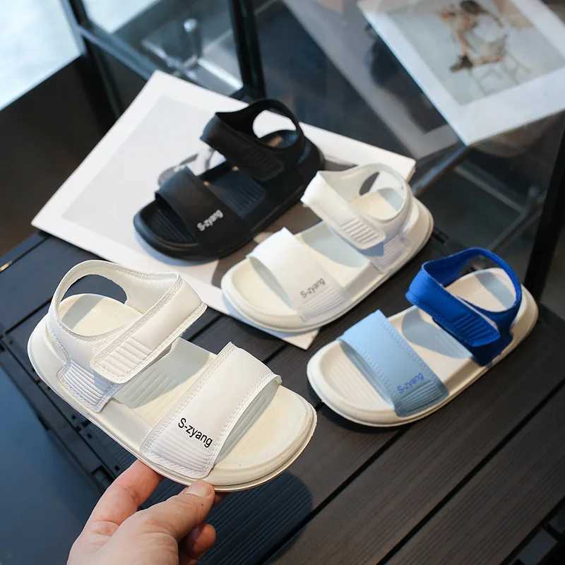 Sandals Summer Platform Sandals for Boys Childrens Open Toe Baby Boy Shoes New Sports Kids Soft Bottom Boy Beach Shoes Flat Heel H04253 H241213