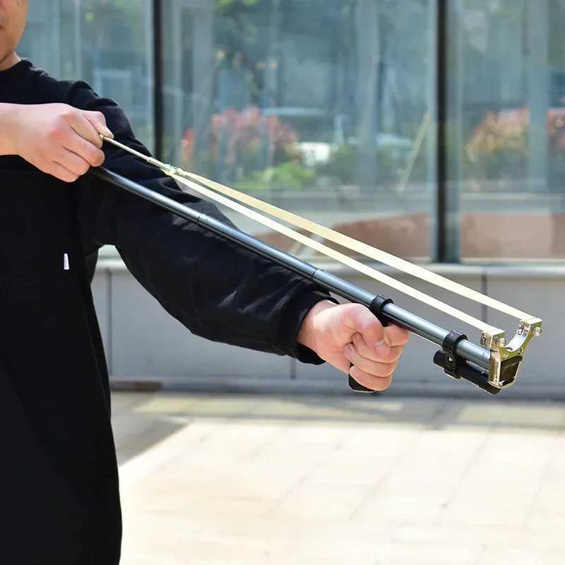 New Arrival Classic mini slingshot portable and retractable slingshot field hunting equipment upgraded version of powerful slingshot Z241214