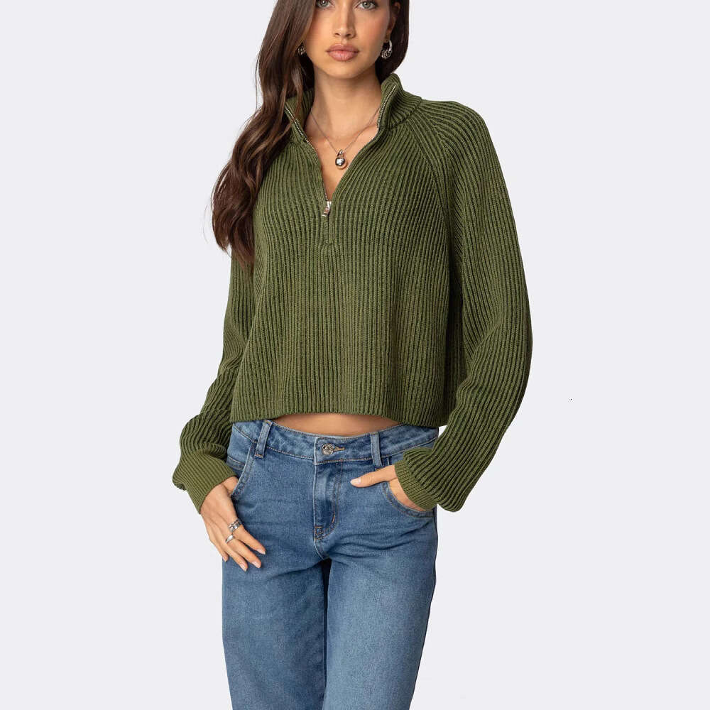 European American autumn and winter new knitwear casual loose pullover sweater outerwear women's clothing