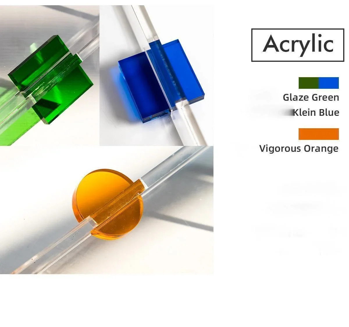 Nordic Decortion Acrylic Tray Serving Trays with Handle for Beverage Fruit Cake Decorative Jewelry Storage Perfume Tray 241214