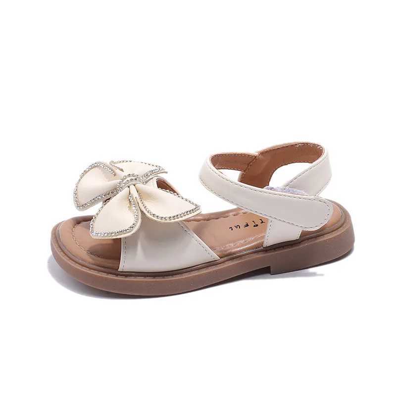 Sandals Top Options Baby Girls Sandals with Butterfly-knot Personalised Princess Summer Wedding Party Shoes Kids Flexible Sandals H02253 H241213