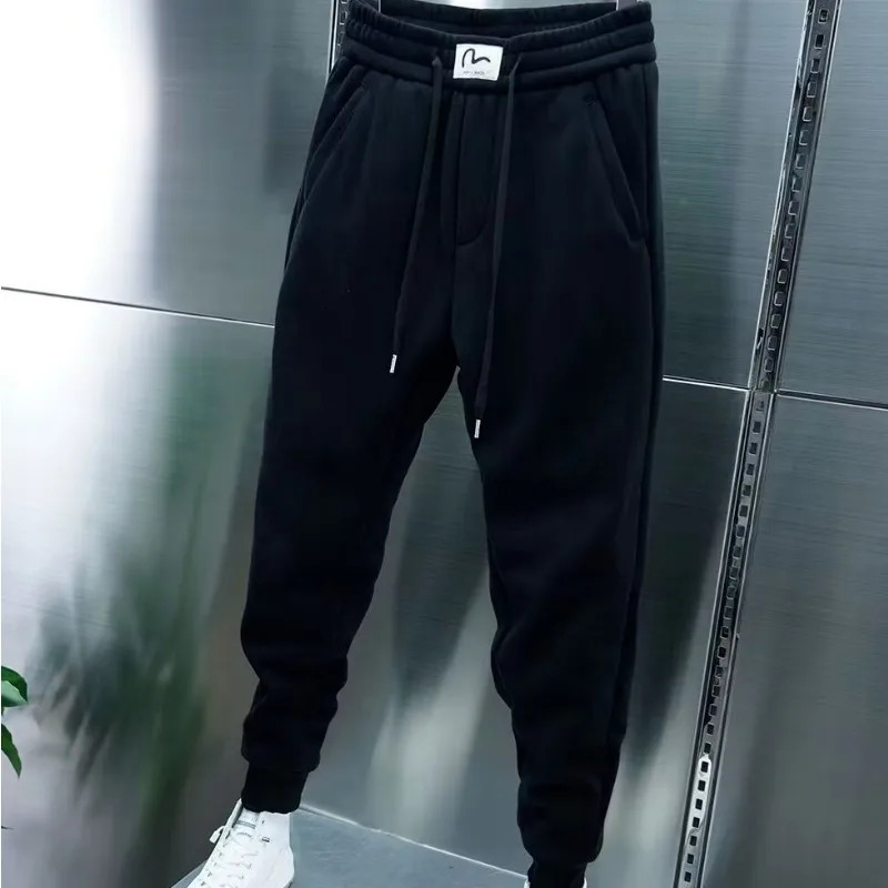 Mens Joggers Autumn Drawstring Casual Pants Korean Sweatpants Workout Running Gym Fitness Black Sports Trousers Men Clothing 241213