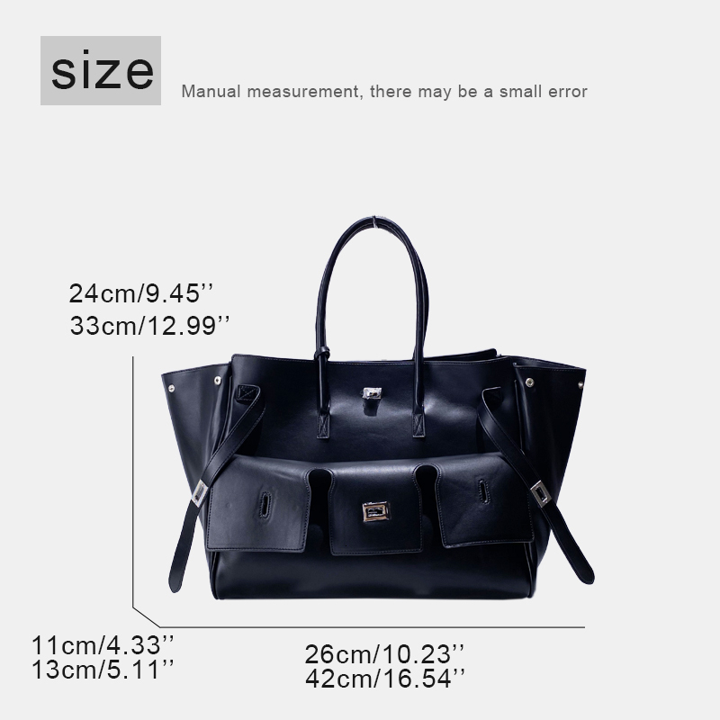 Free Custom Name Oversize Tote Bags For Women Designer Handbag Purse 2024 New In PU Lock Large Capacity Underarm Shoulder