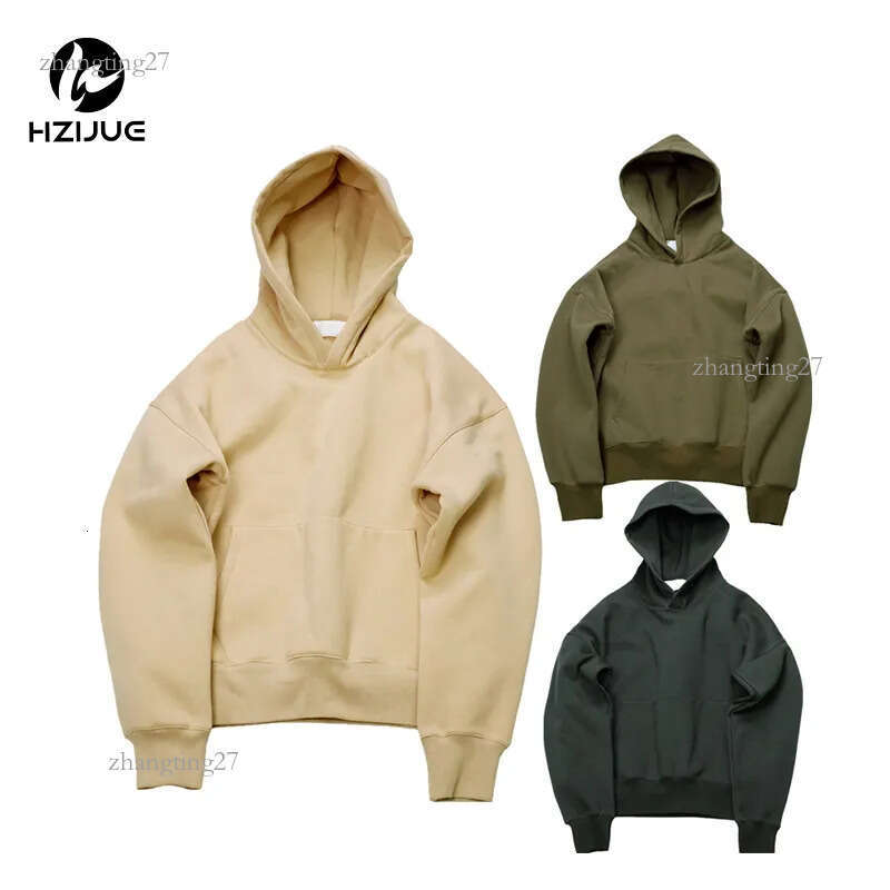 HZIJUE 2018 New brand Hoodie Streetwear Hip Hop Black/Green/Khaki Mens Casual Autumn Spring Hoodies and Sweatshirts Size S-XL