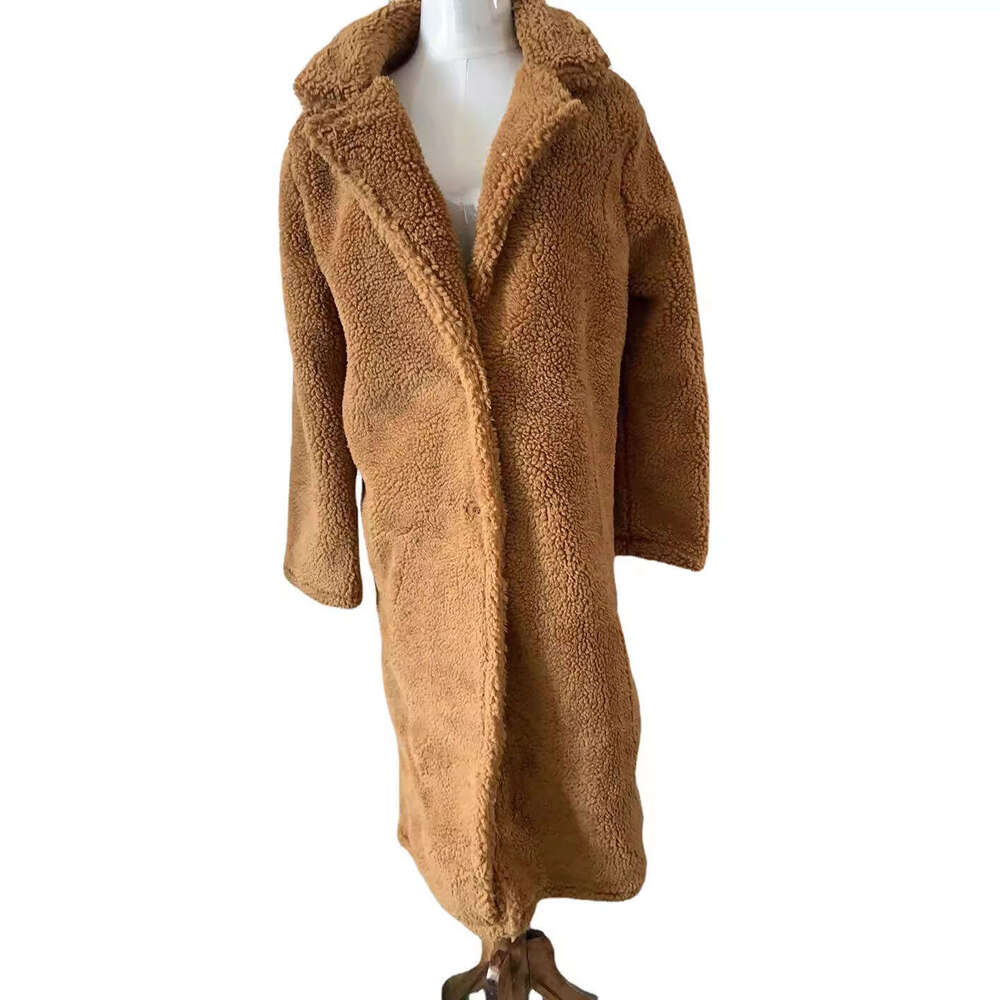 Autumn Winter New European And American Lamb Wool Woolen Coat, Women's Fashionable Quality Classic
