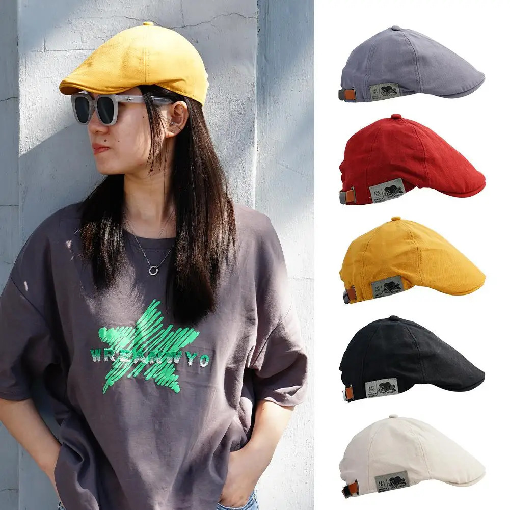 Vintage Cotton y Blind Hat Mens and Womens Beret British Western Ivy Classic Winter Retro Linen Flat 241210