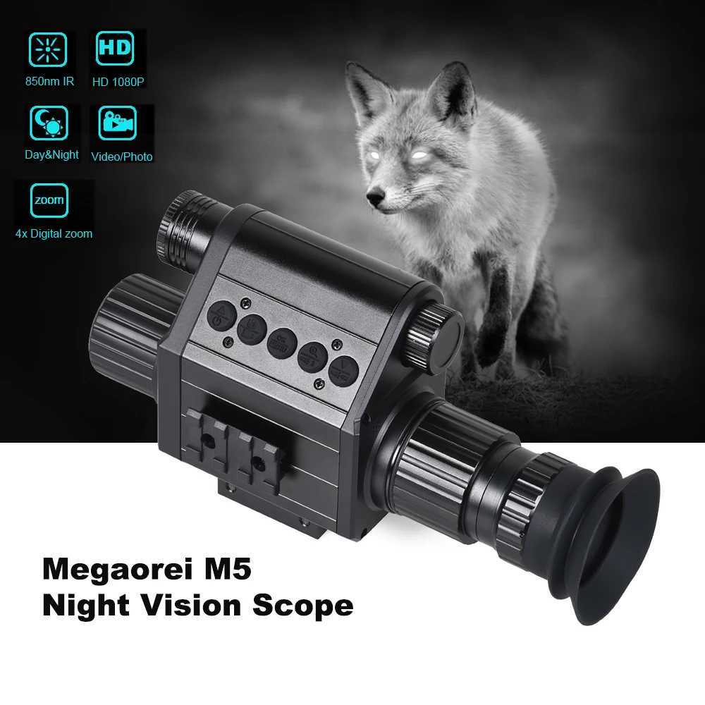 Megaorei M5 Night Vision Scope for Hunting Infrared Rifscope Monocular Zoomab Digital Camera HD 1080P with CrosshairXJ241214
