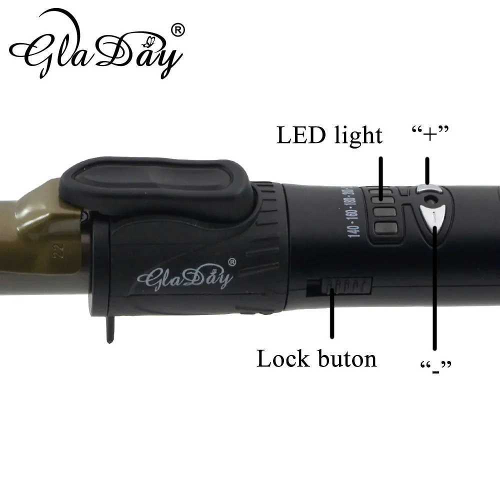 New type of rotating curling iron ceramic curling iron with clip for 360 degree rotation W241214