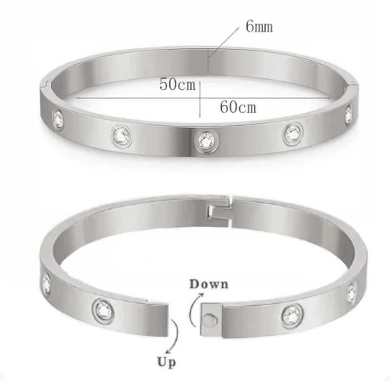 2pcs/set Luxury Dangles Bracelets for Women Teen Girls Cubic Zirconia Cuff Bangle Friendship Jewelry Witn Gift ofXJ241214