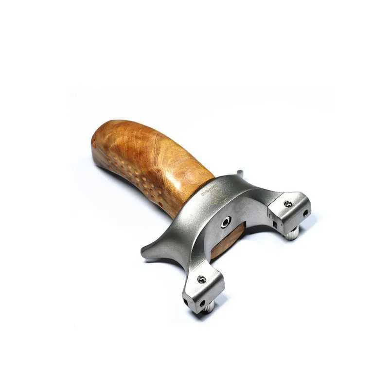 New Arrival slingshot stainless steel+wood fast press lamp aiming precision outdoor combat powerful hunting catapult bow Z241214