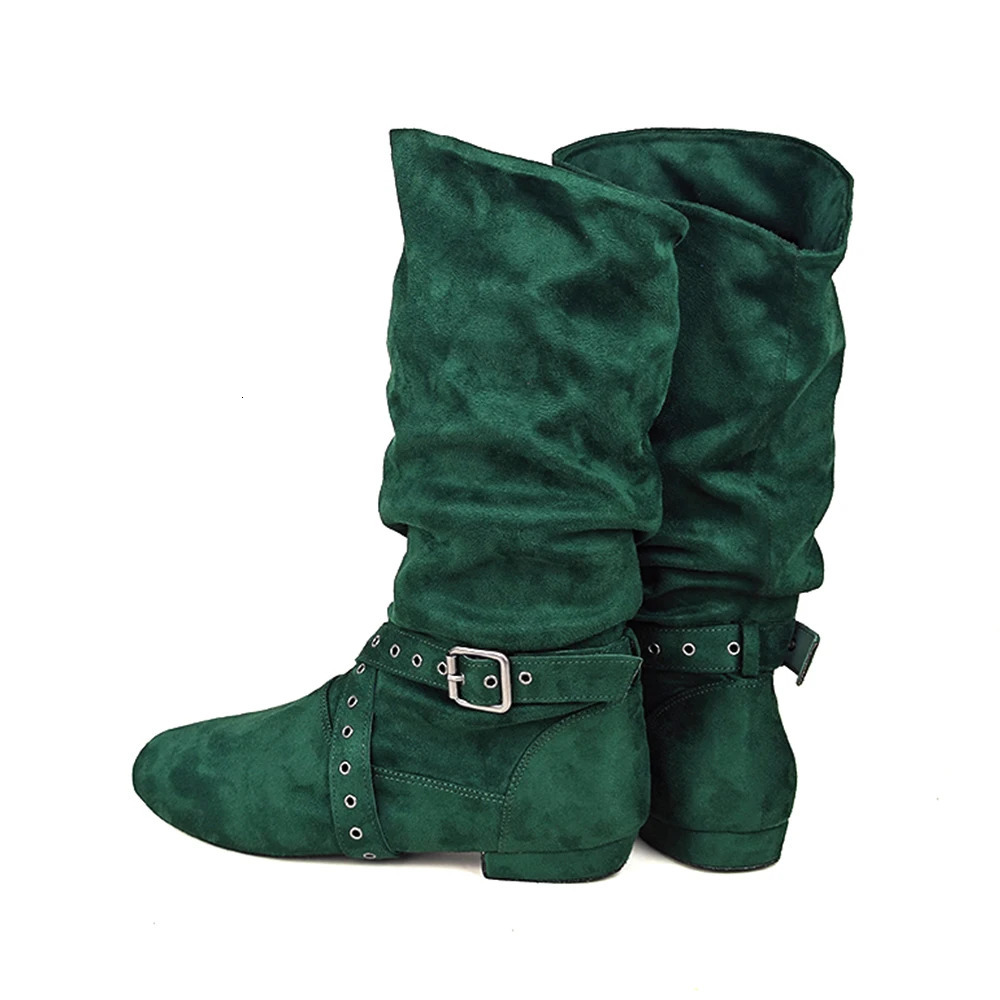 Jounning Suede Sole Boot Step Womens Latin Dance Boots Salsa Shoe Long Warm Up Line Shoes West Swing Dance Boots 241213