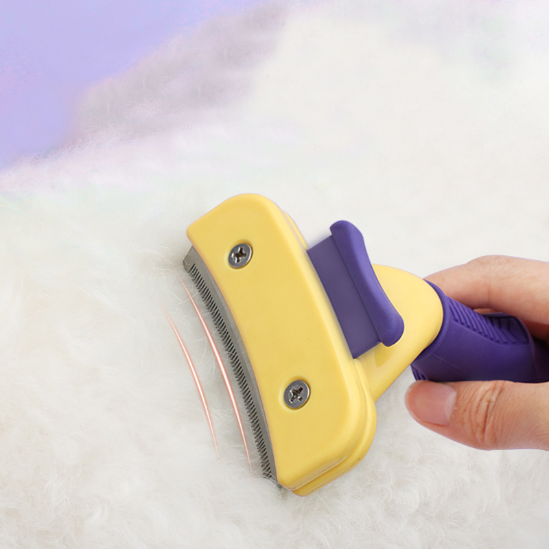 Pet automatic Hair removal comb Cat hair float knife Cat dog comb Beauty supplies knot scraper