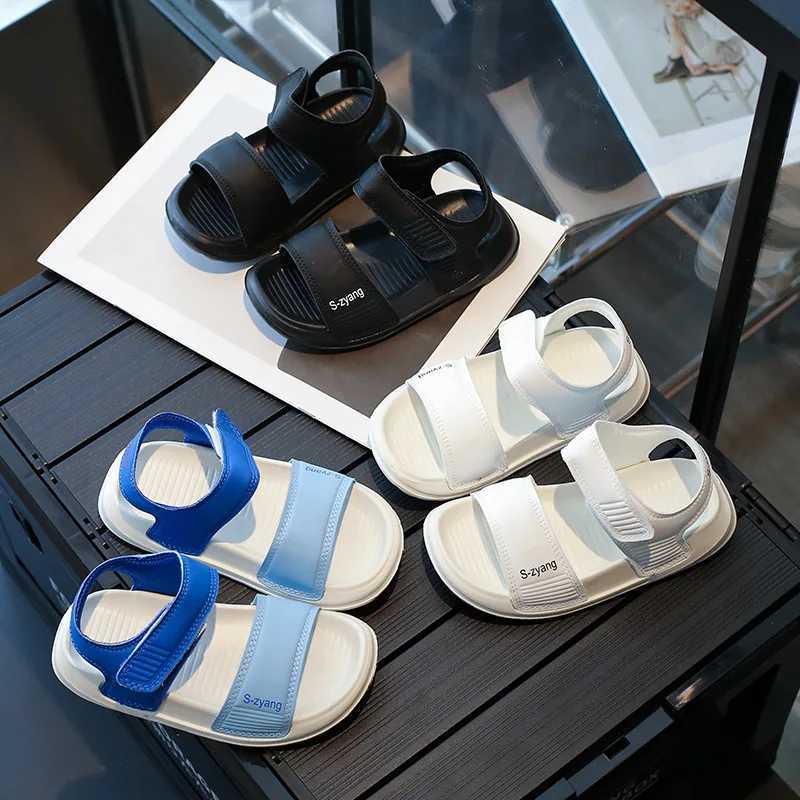 Sandals Summer Platform Sandals for Boys Childrens Open Toe Baby Boy Shoes New Sports Kids Soft Bottom Boy Beach Shoes Flat Heel H04253 H241213