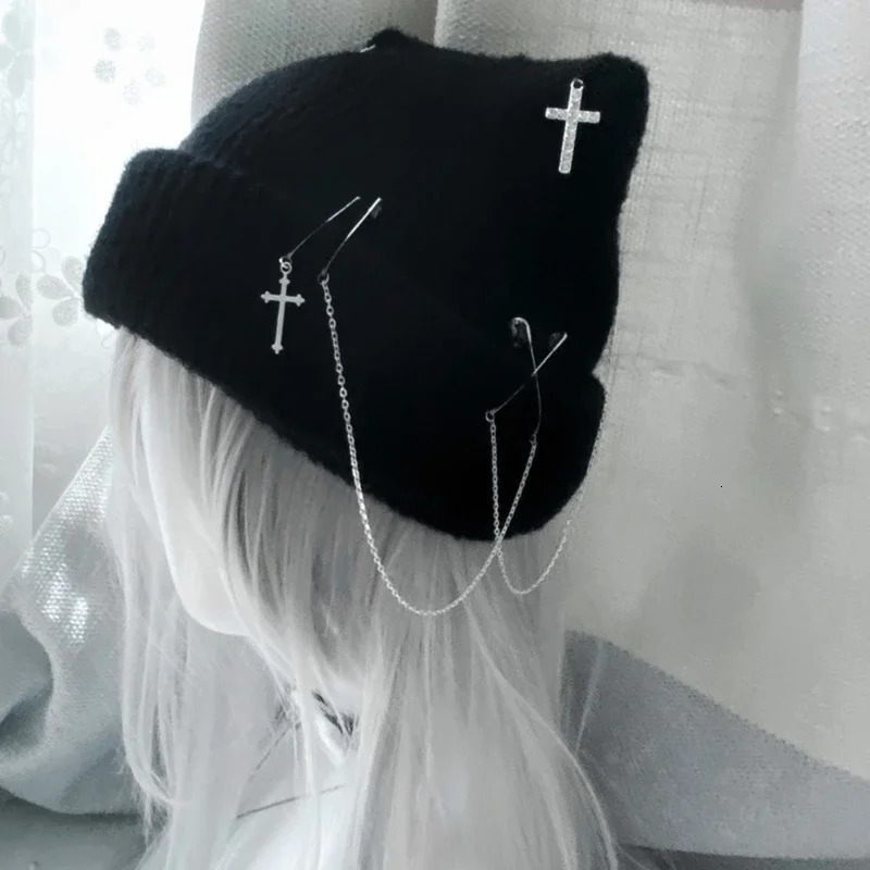 Womens Knitted Bean Hat Y2K Cat Ear Hat Womens Knitted Bean Hat Womens Knitted Bean Hat 241205