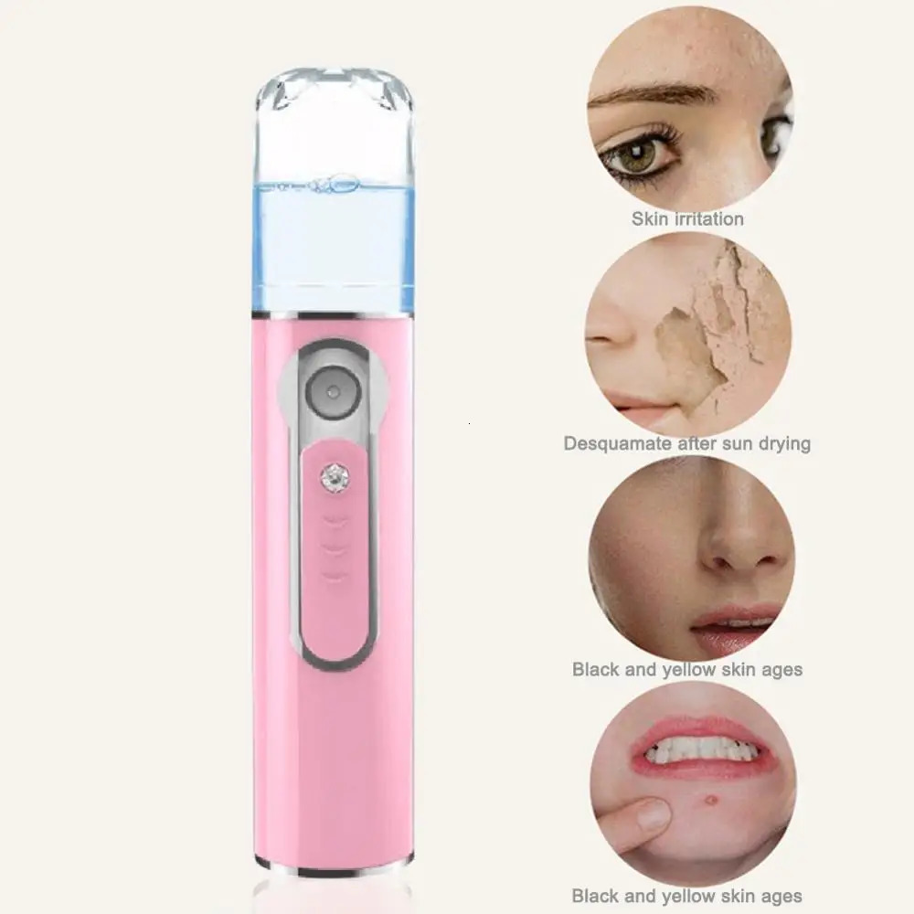 20ml USB Charging Face Spray Portable Hydrating Nanometer Mist Nebulizer Eyelash Extensions Sprayer Facial Device 241213
