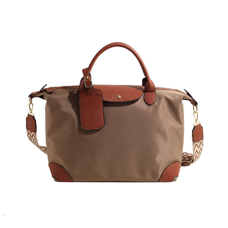 New Nylon Lightweight Handheld Dumpg Bun For Women, Trendy And High End, Color Contrasting Single Shoulder Crossbody Bag