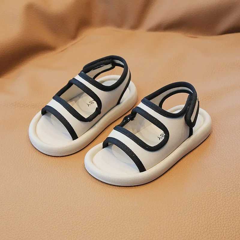 Sandals Children Summer Sport Sandals for Boy Sandals Shoes Girl Black White Color Way Breathable Summer Shoes Kids Soft Footwear H05151 H241213