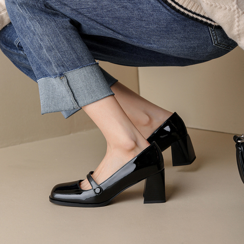 Platform Leather 34-39 Flats Casual Oxford Loafers Ladies Wedge Lolita Shoes Mary Jane Women Moccasins 5