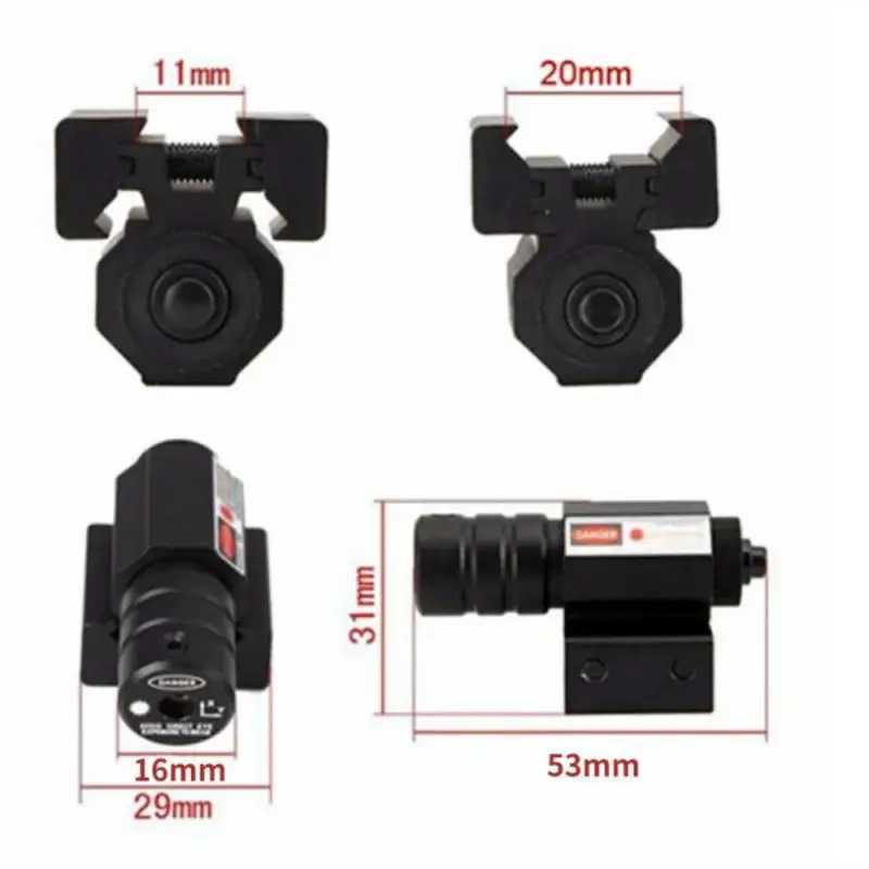 Red Green Dot Laser Sight Scope 11mm 20mm Adjustab Picatinny Rail Mount Rif Pistol Airsoft Laser With BatteriesXJ241214