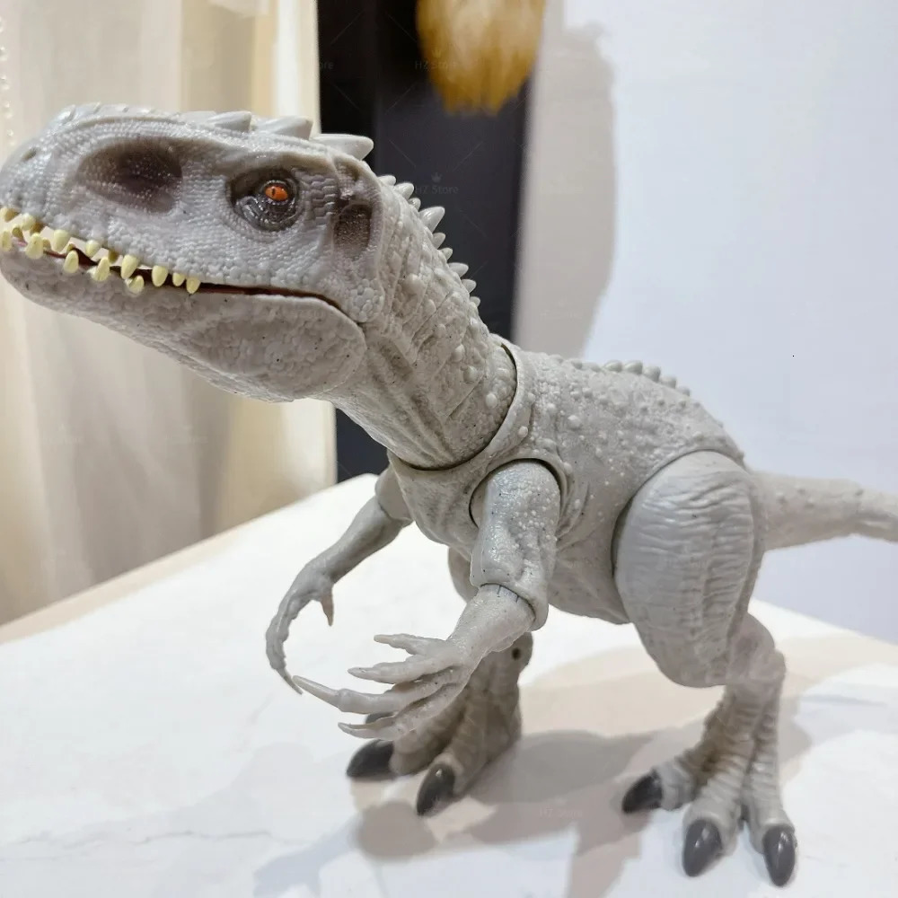 Jurassic Park Electric Indominus Rex T Rex Dinosaur Toy with Light and Sound Effects Childrens Toy Christmas Gift 241213
