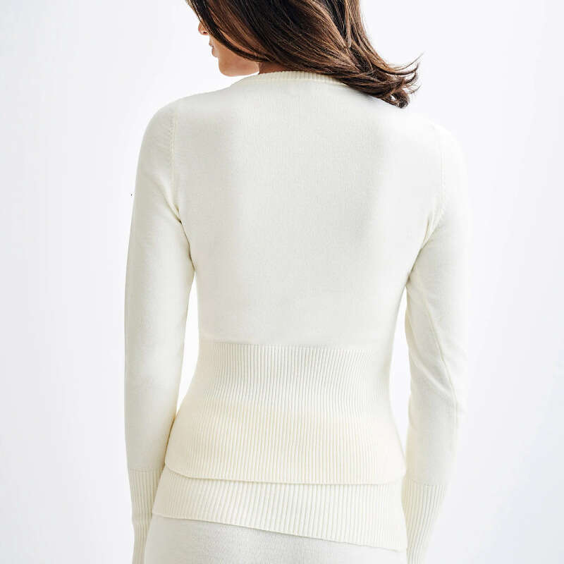2024 autumn winter European and American women's sexy long sleeved threaded button knitted cardigan sweater jacket for women