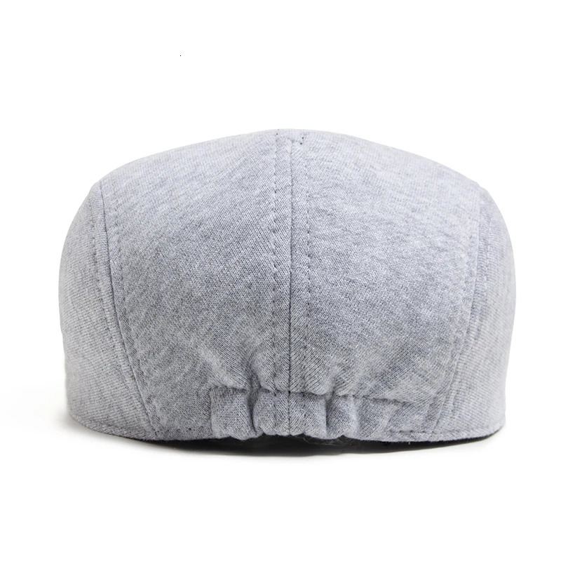 sboy Caps Men Casual Vintage Beret Knitted Cotton Cabbie Hat Autumn Winter Fashion Women Warm Flat Cap Unisex Adjustable 241214