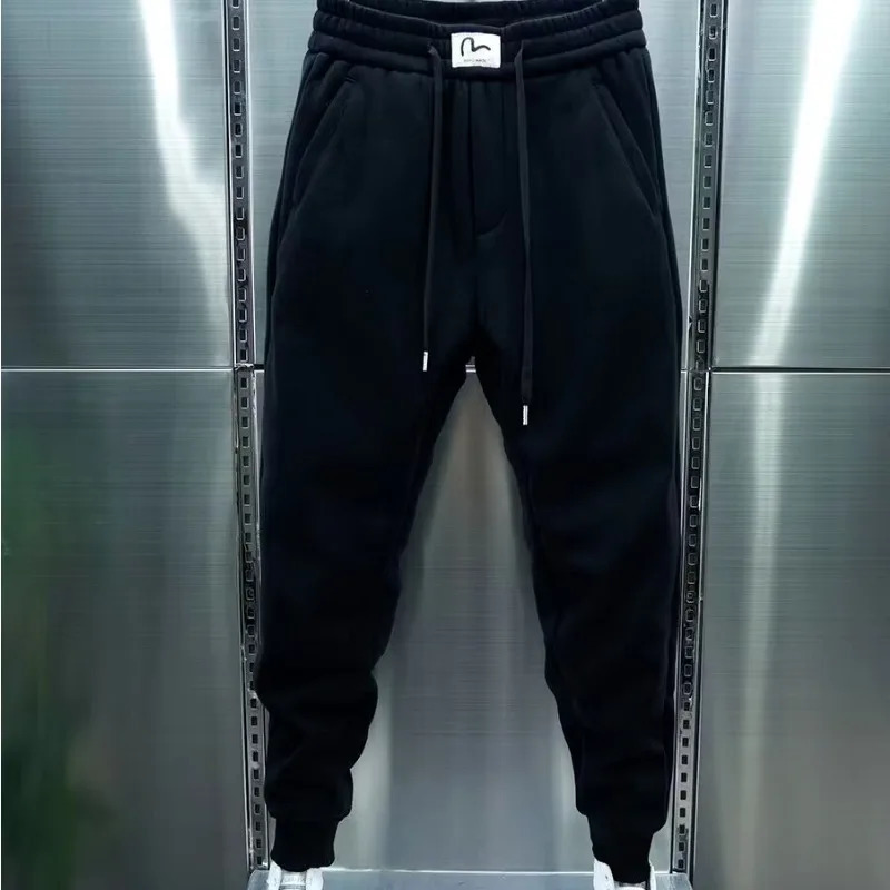 Mens Joggers Autumn Drawstring Casual Pants Korean Sweatpants Workout Running Gym Fitness Black Sports Trousers Men Clothing 241213