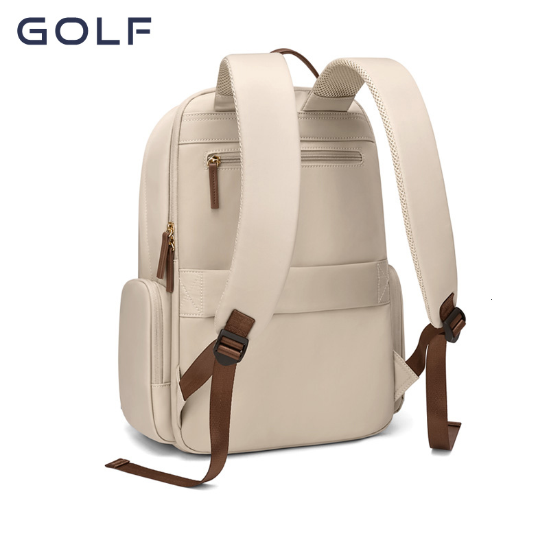 Golf2023 New Women's Fashion Contrast Color Computer Backpack Leisure Commuting School Bag Female College Students