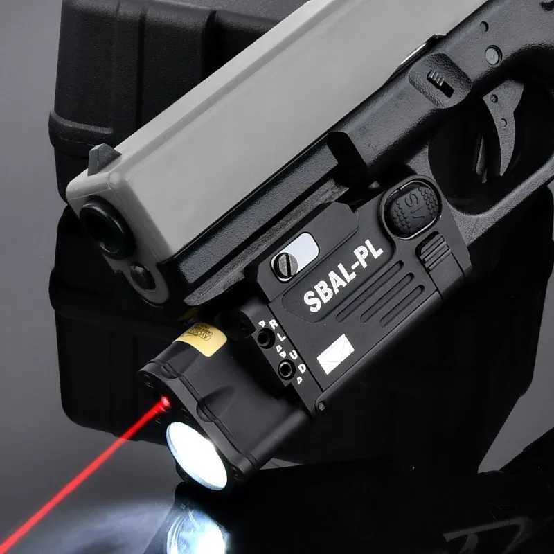 WADSN Tactical SBAL PL Red Green Dot LaserSight Strobe Flashlight Pistol Hanging Scout D Lamp Airsoft Hunting Weapon LightXJ241214